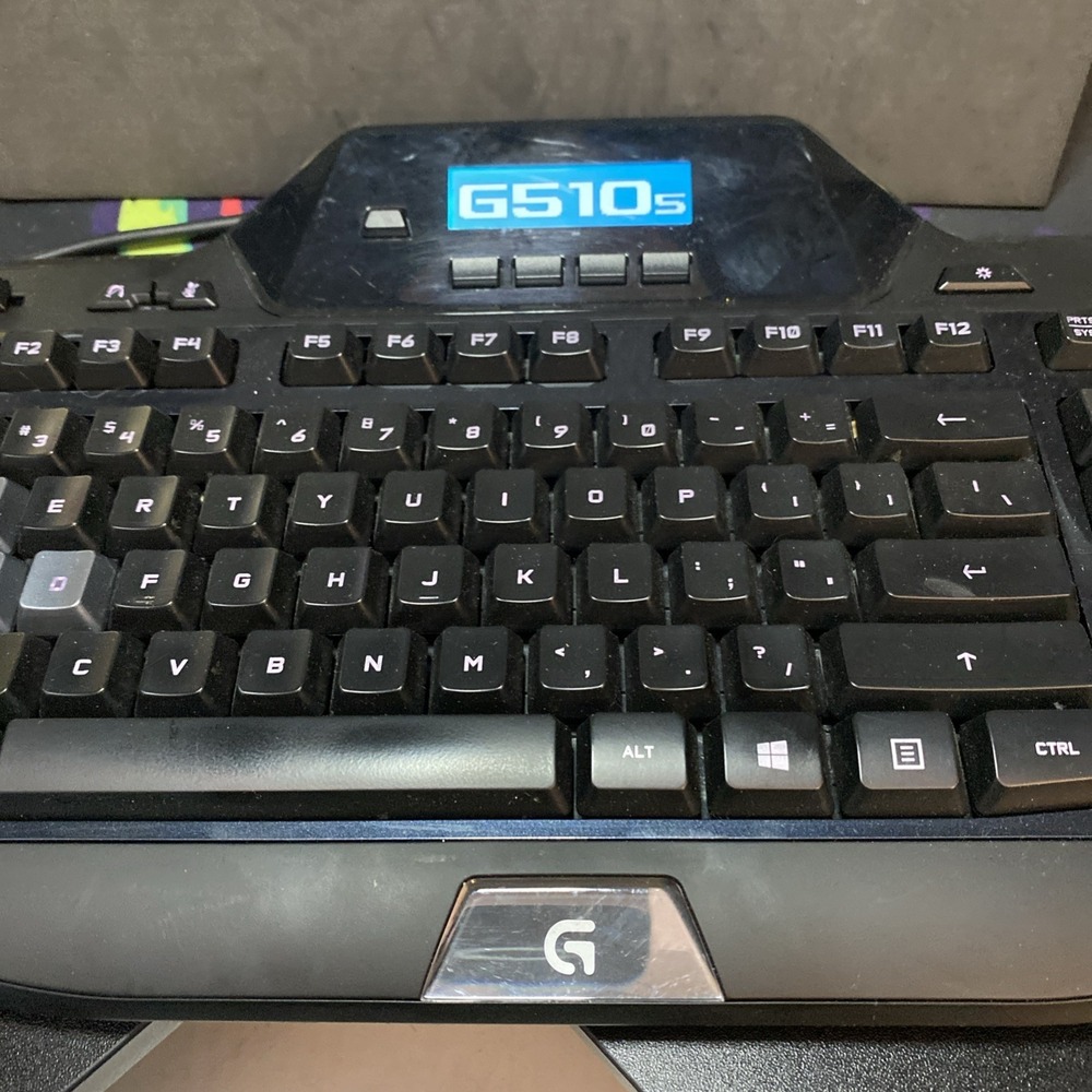 Logitech G510s Wired Gaming Keyboard with Programmable LCD Screen Works Nice! G1